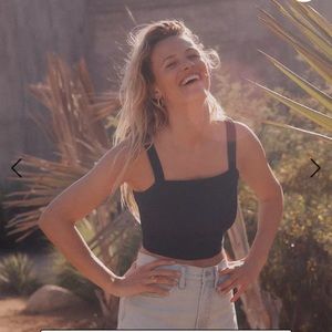 Madewell Linen Crop Top